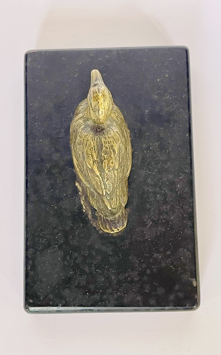 Bronze Duck Paperweight -photo-6